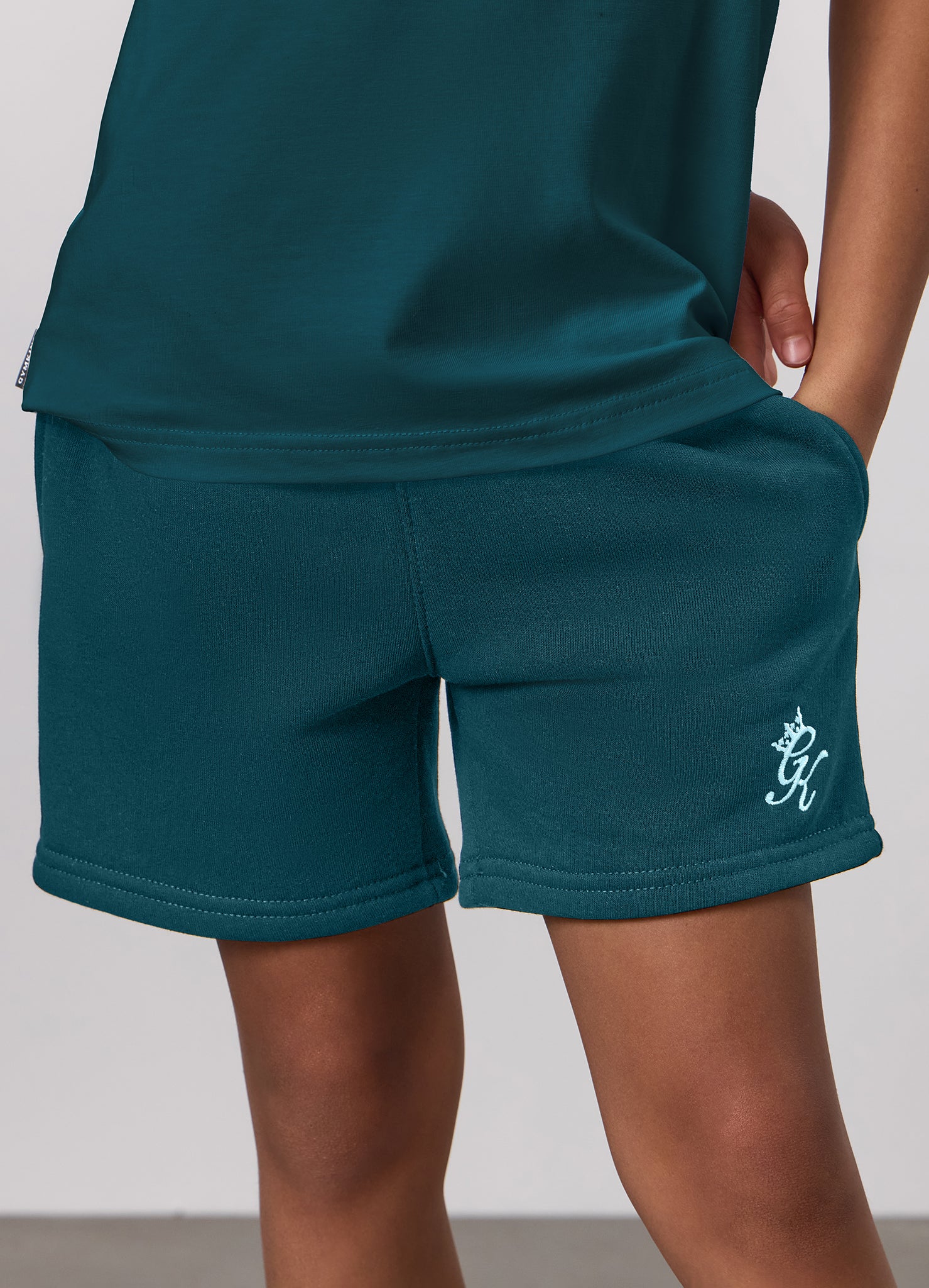 Gym King Kids Fundamental Short - Storm Teal