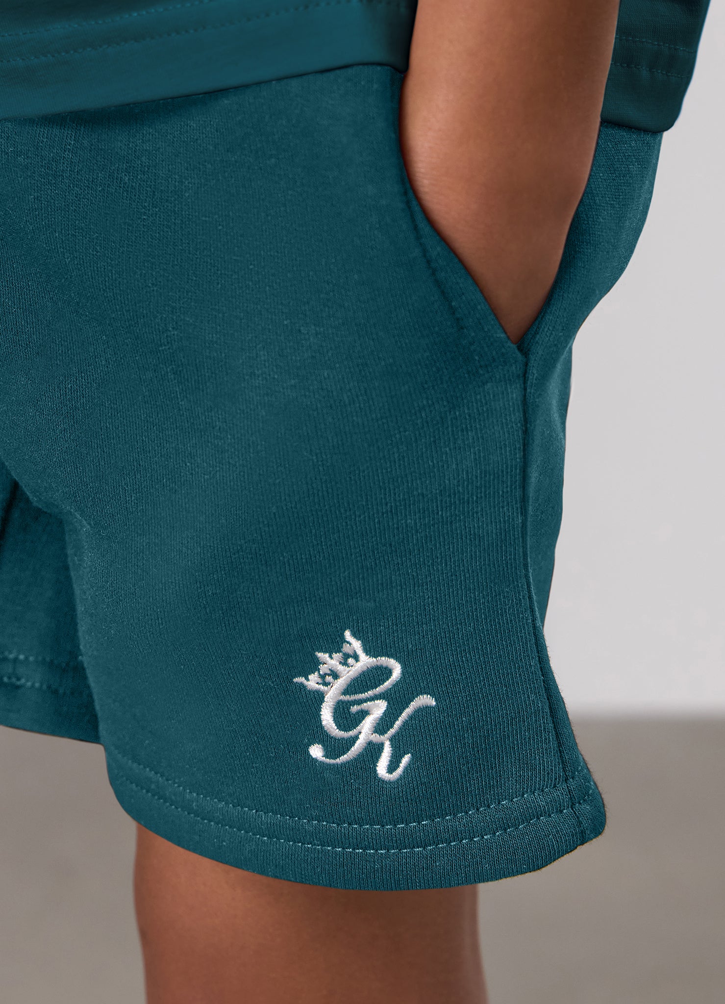 Gym King Kids Fundamental Short - Storm Teal