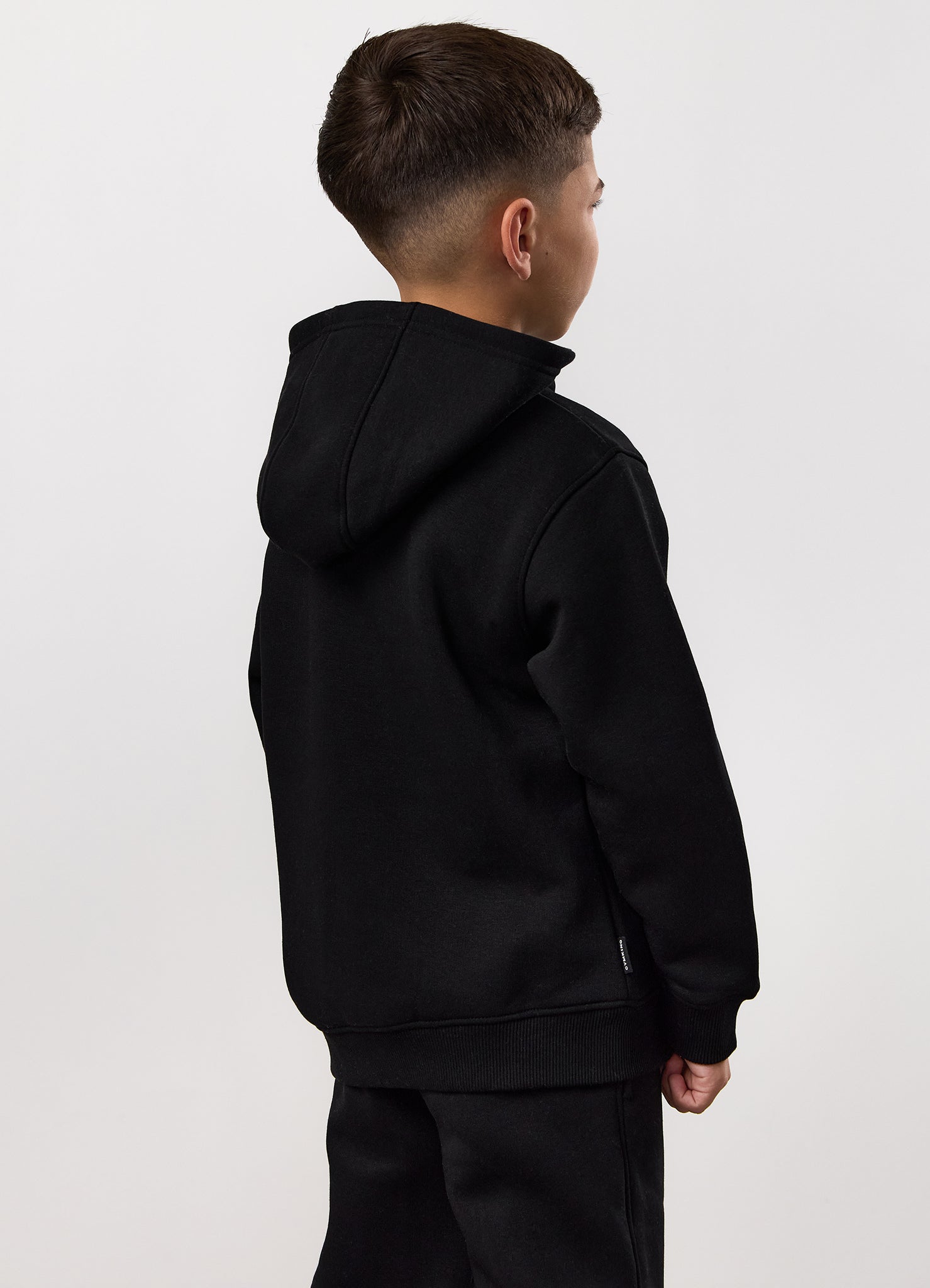 Gym King Kids Fundamental Hood Tracksuit - Black