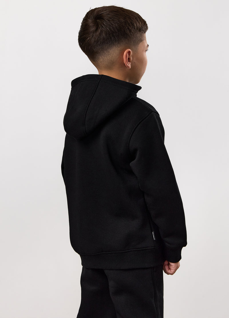 Gym King Kids Fundamental Hood Tracksuit - Black