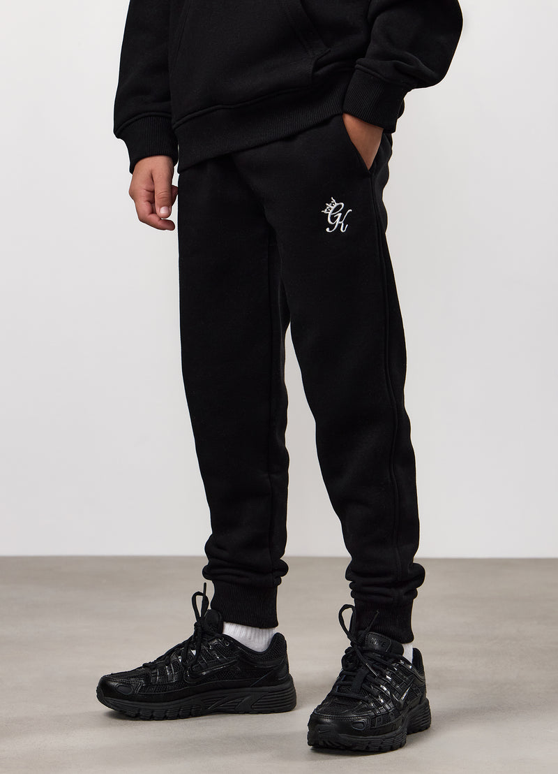 Gym King Kids Fundamental Hood Tracksuit - Black