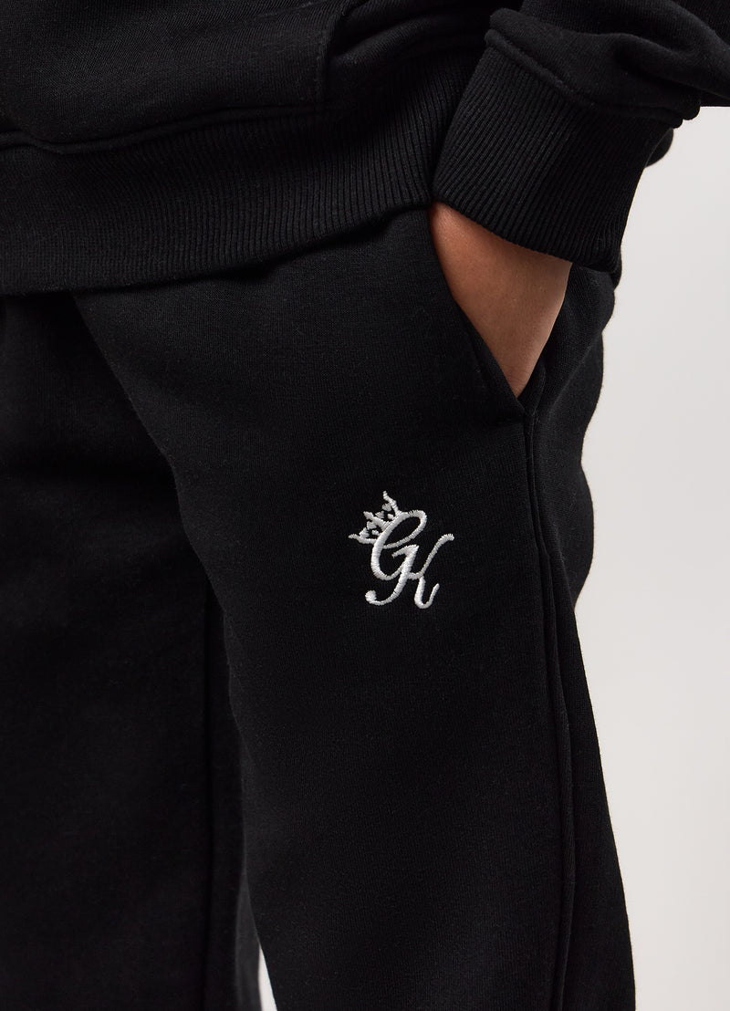 Gym King Kids Fundamental Hood Tracksuit - Black