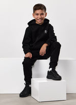 Gym King Kids Fundamental Hood Tracksuit - Black