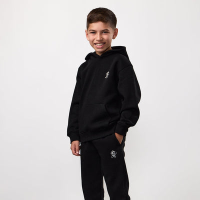 Gym King Kids Fundamental Hood Tracksuit - Black