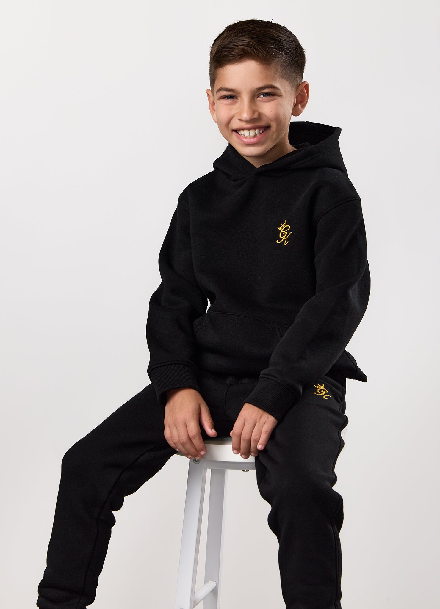 Gym King Kids Fundamental Jogger - Black/Gold