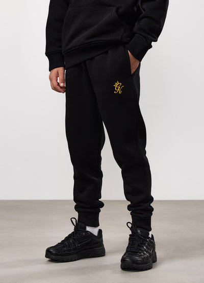Gym King Kids Fundamental Jogger - Black/Gold
