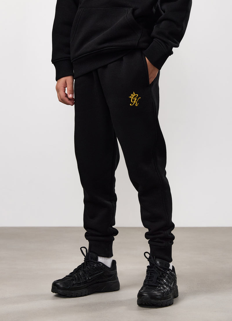 Gym King Kids Fundamental Jogger - Black/Gold