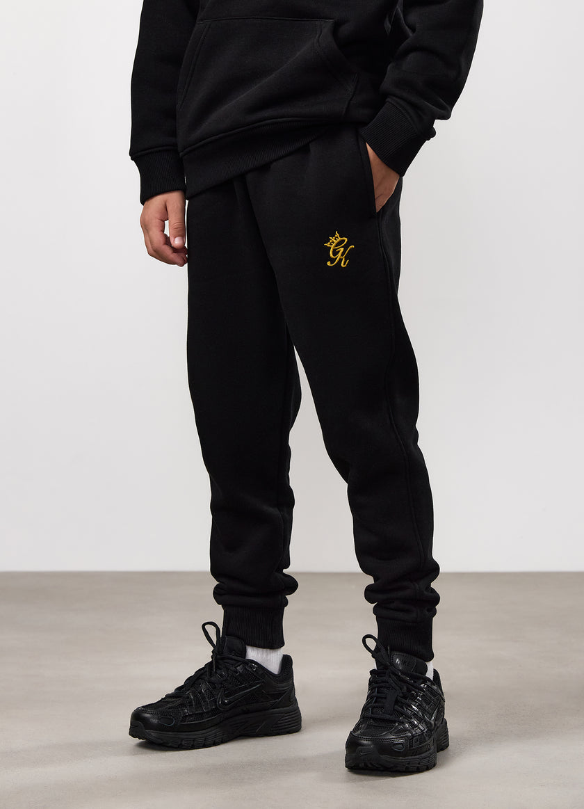 Gym King Kids Fundamental Jogger - Black/Gold