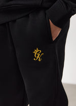 Gym King Kids Fundamental Hood Tracksuit - Black/Gold