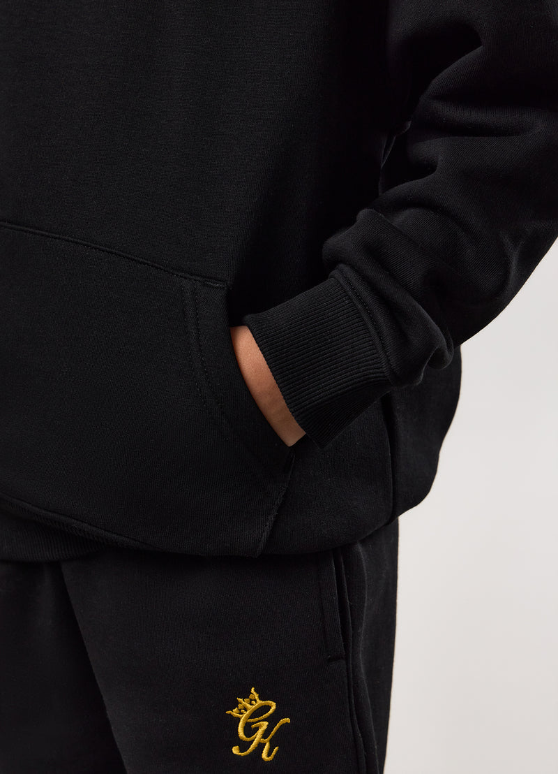 Gym King Kids Fundamental Hood - Black/Gold