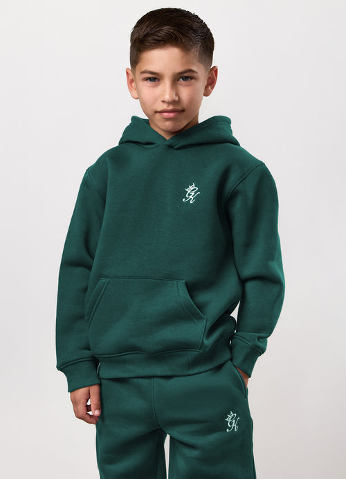 Gym King Older Kids Fundamental Hoodie - Deep Forest Green