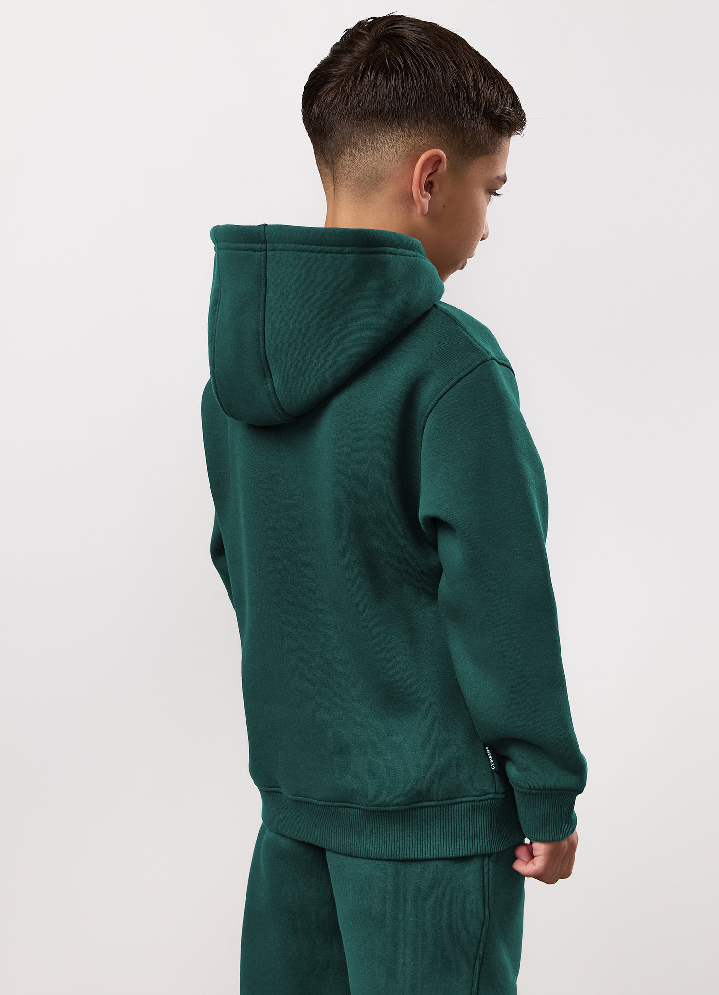 Gym King Younger Kids Fundamental Hoodie - Deep Forest Green