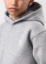 Gym King Kids Fundamental Hood Tracksuit - Grey Marl