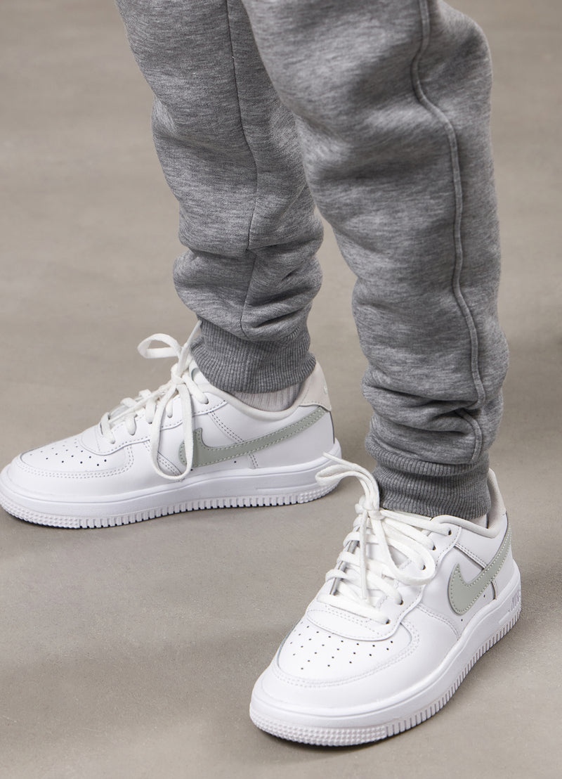 Gym King Kids Fundamental Hood Tracksuit - Grey Marl