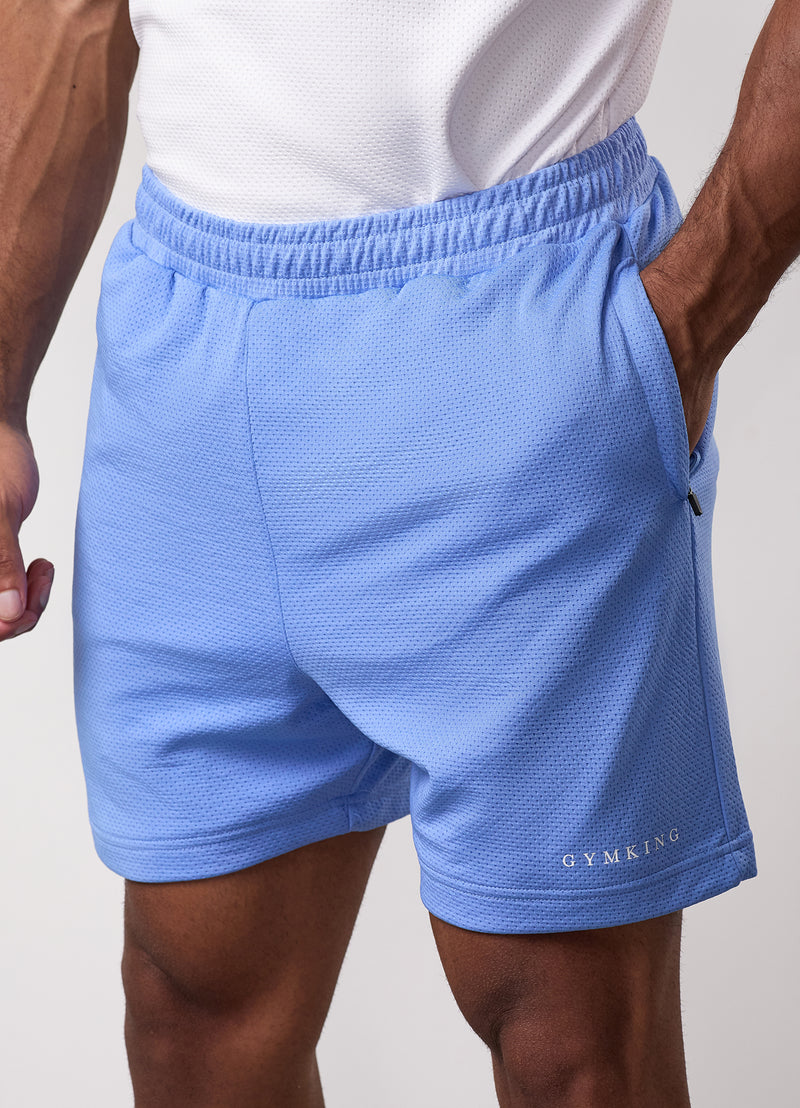 Gym King Brooklyn Mesh Short - Provence Blue