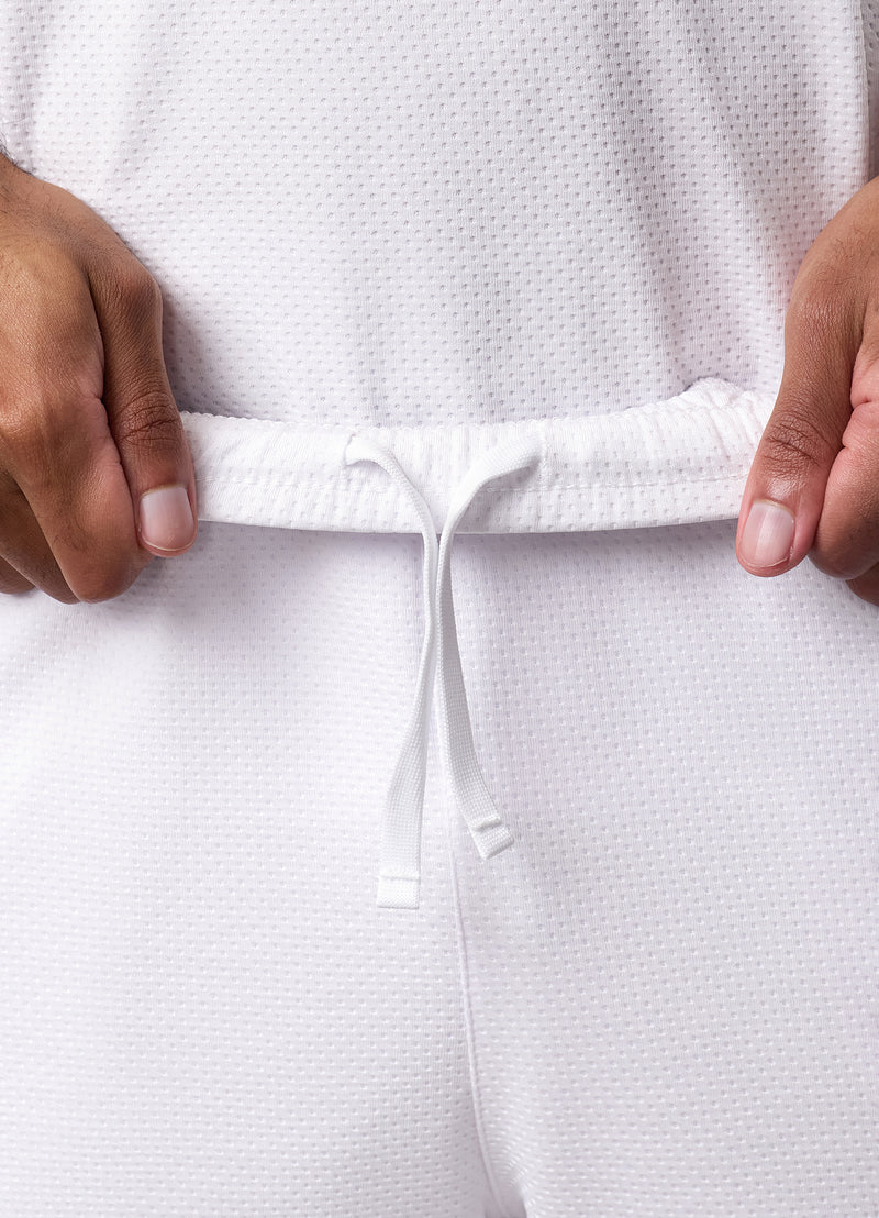 Gym King Brooklyn Mesh Short - White