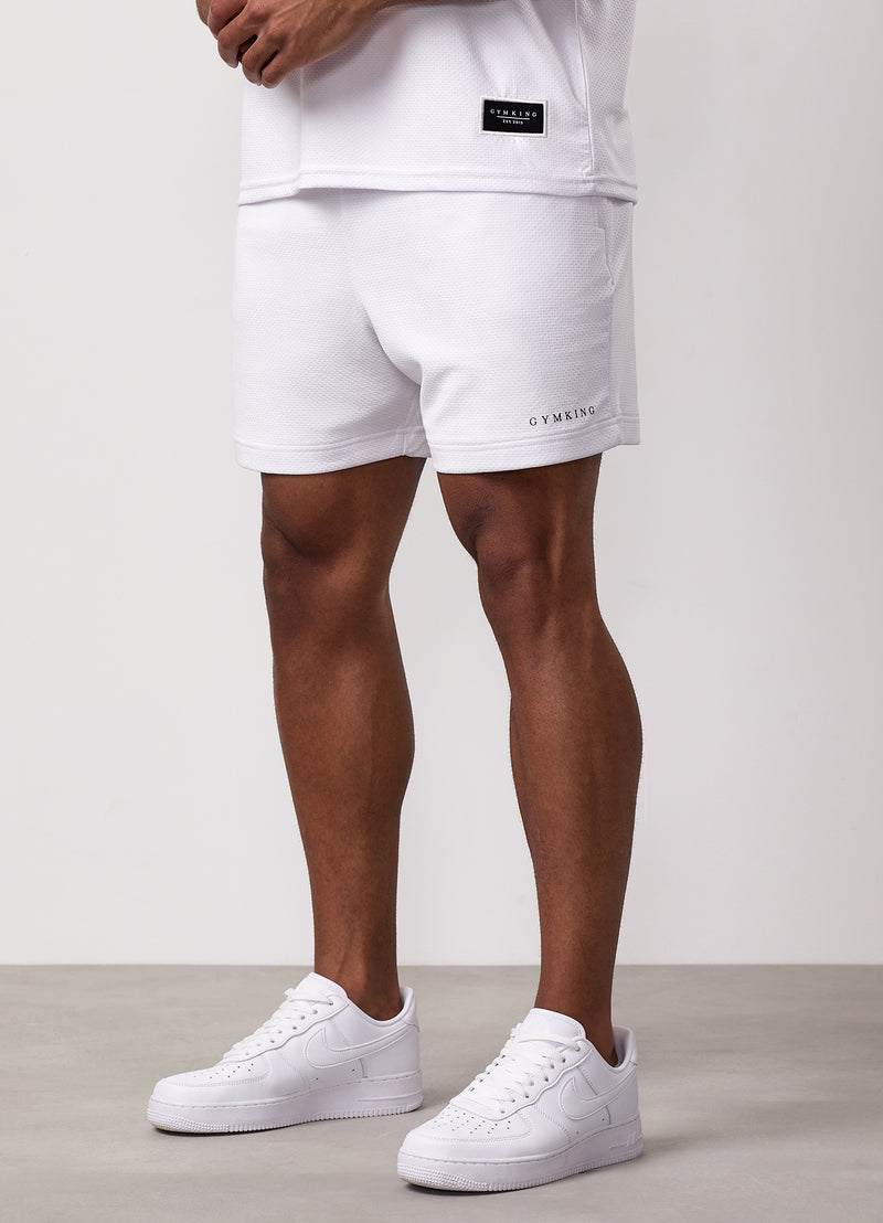Gym King Brooklyn Mesh Short - White