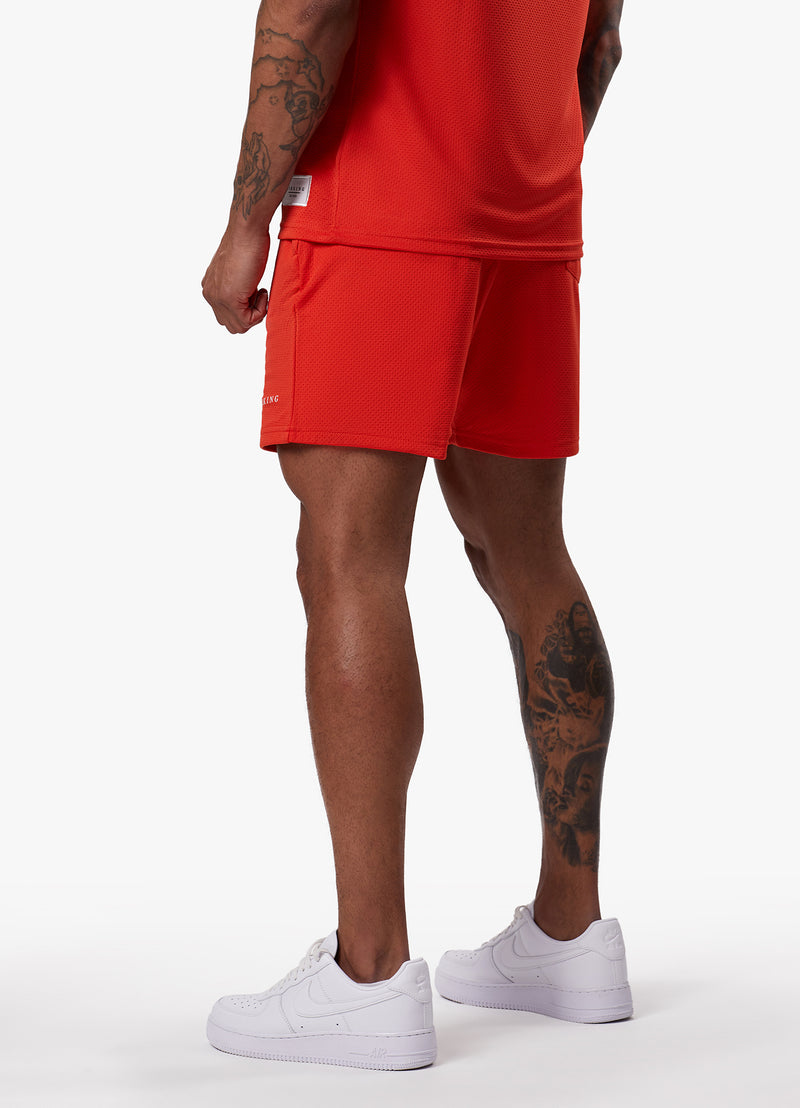 Gym King Brooklyn Mesh Short - Chilli Red