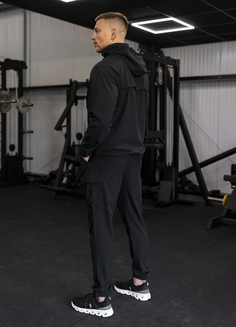 Gym King Mini Ripstop Woven Utility Tracksuit - Black