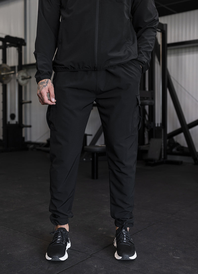 Gym King Mini Ripstop Woven Utility Pant - Black