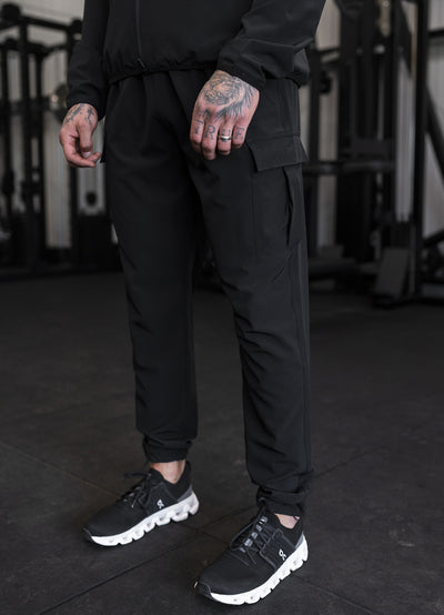 Gym King Mini Ripstop Woven Utility Pant - Black