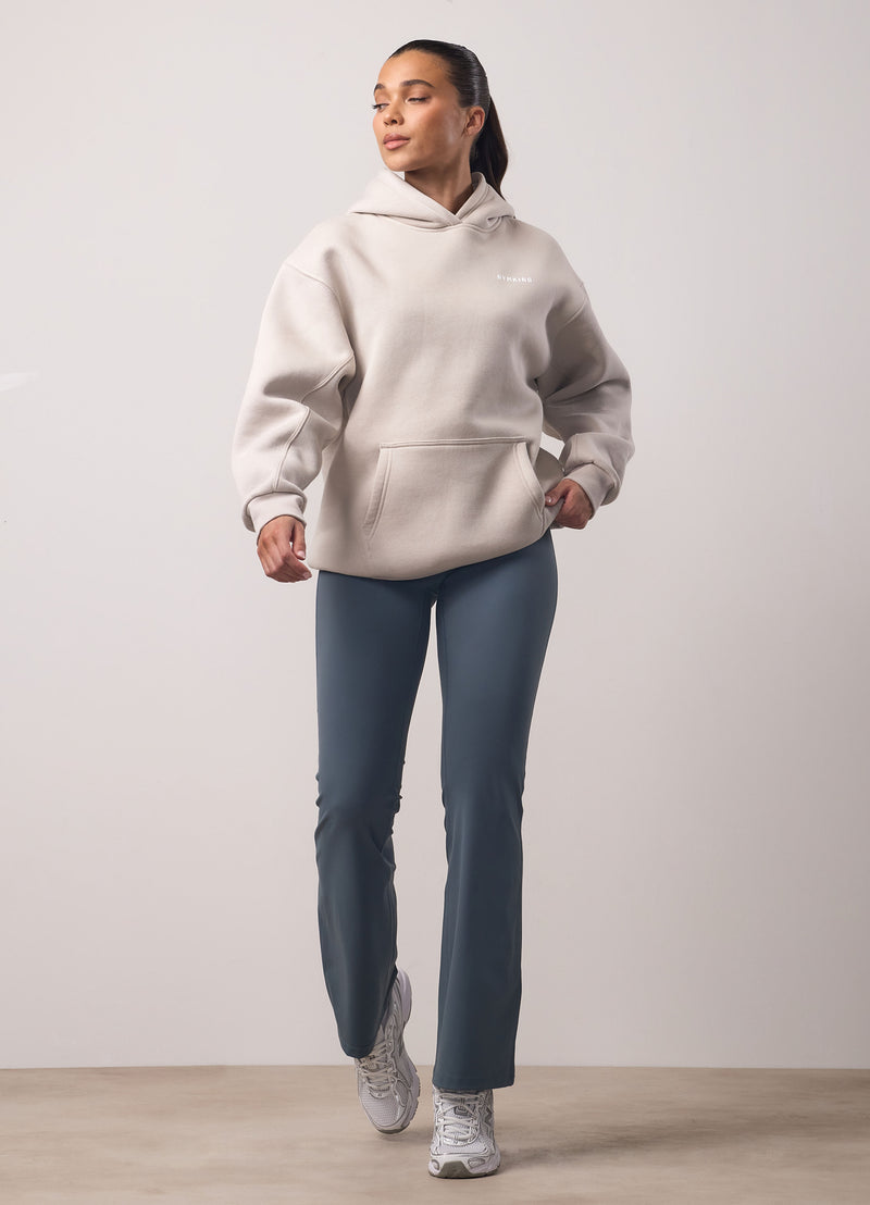 Gym King Challenge Relaxed Fit Hood - Light Stone