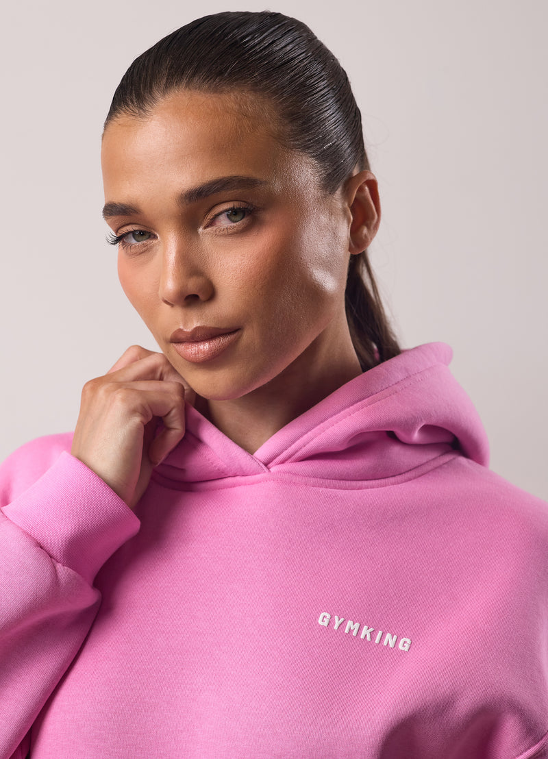 Gym King Challenge Relaxed Fit Hood - Bubblegum Pink