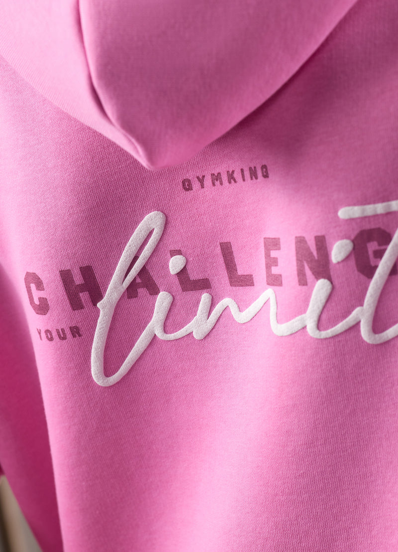 Gym King Challenge Relaxed Fit Hood - Bubblegum Pink