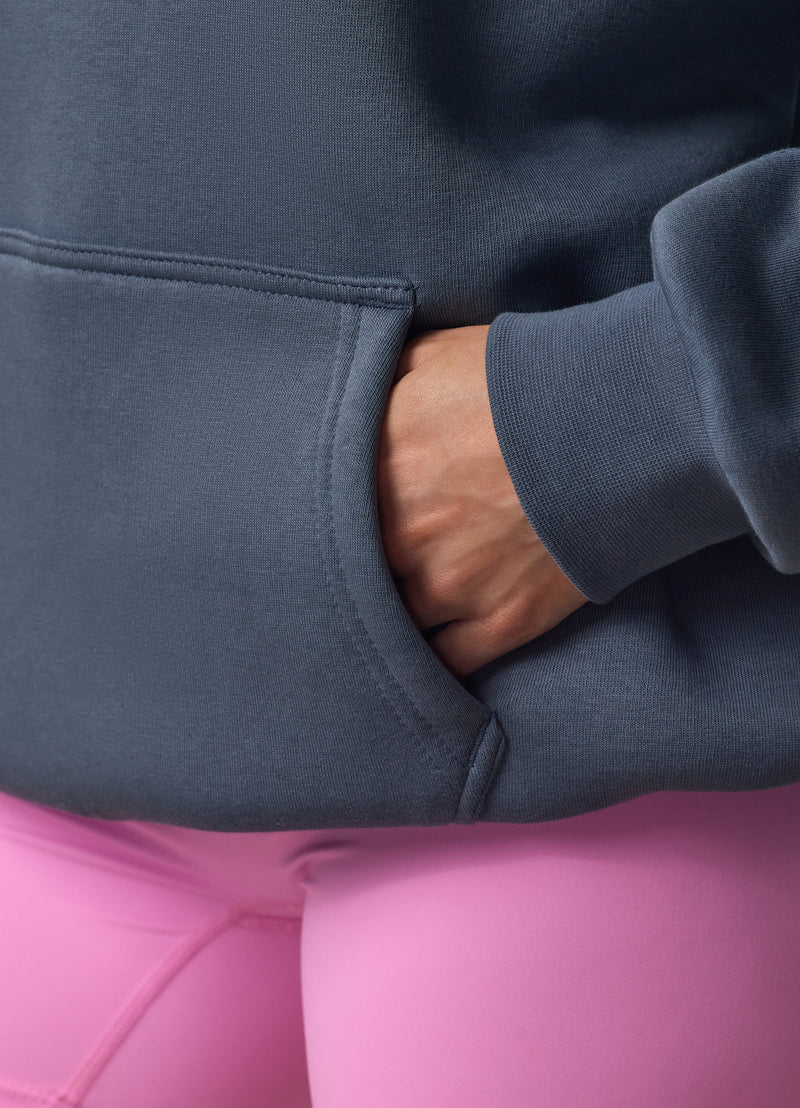 Gym King Challenge Relaxed Fit Hood - Storm Blue