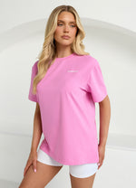 Gym King Challenge Boyfriend Tee - Bubblegum Pink