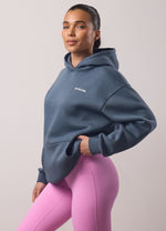 Gym King Challenge Relaxed Fit Hood - Storm Blue