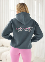 Gym King Challenge Relaxed Fit Hood - Storm Blue