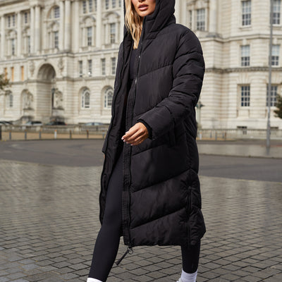 Women’s Gym King black puffer coat