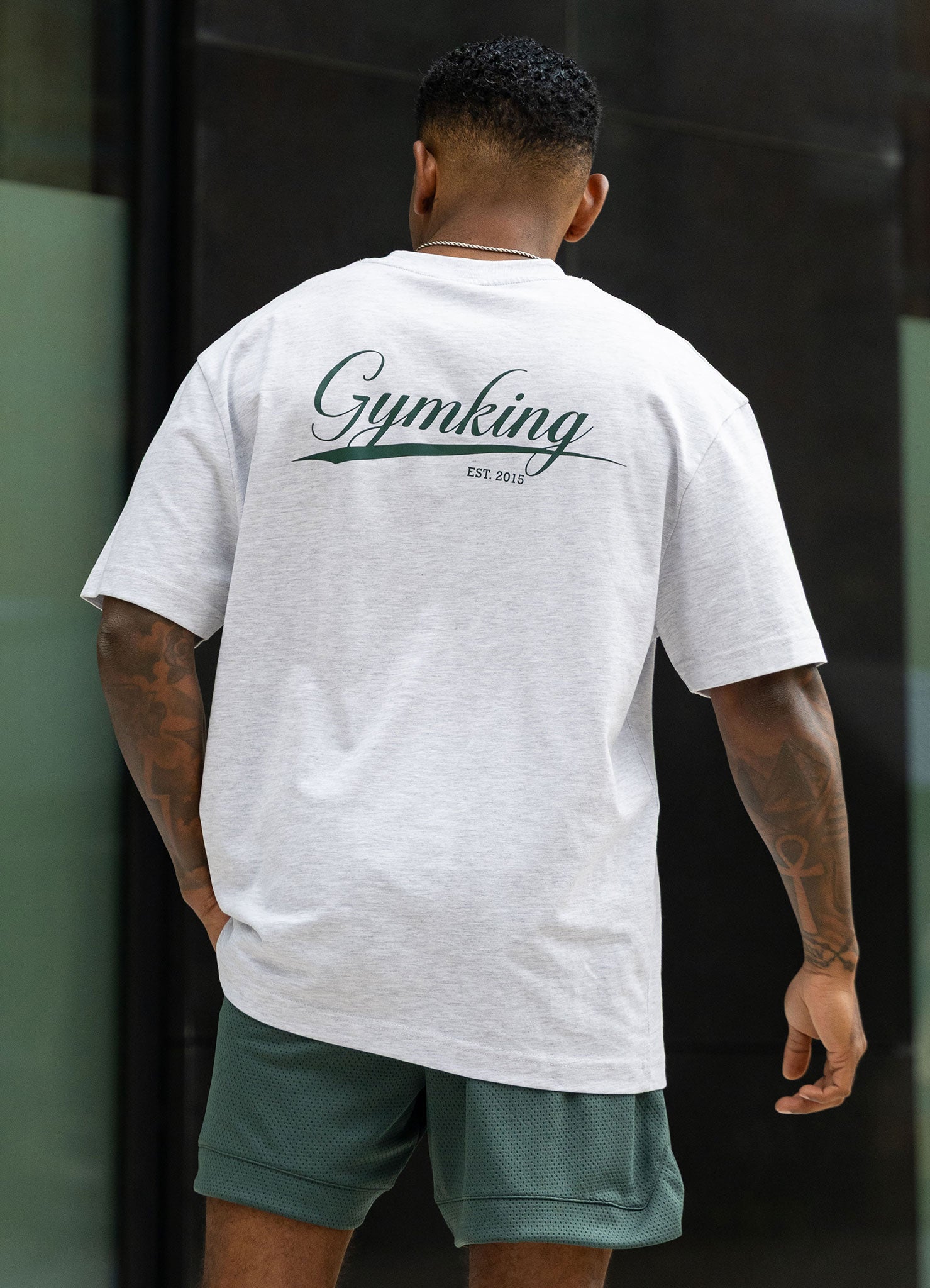 Gym King College Jersey Tee - Snow Marl
