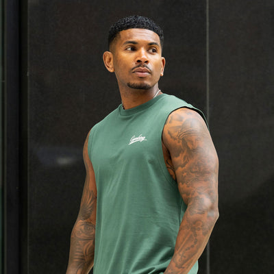 Gym King College Jersey Tank - Racing Green