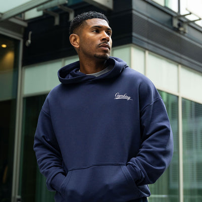 Gym King College Lightweight Hoodie - Oxford Blue