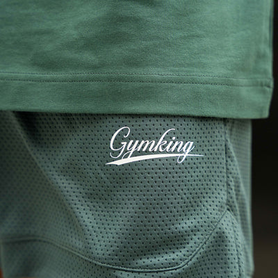 Gym King College Mesh Short - Racing Green