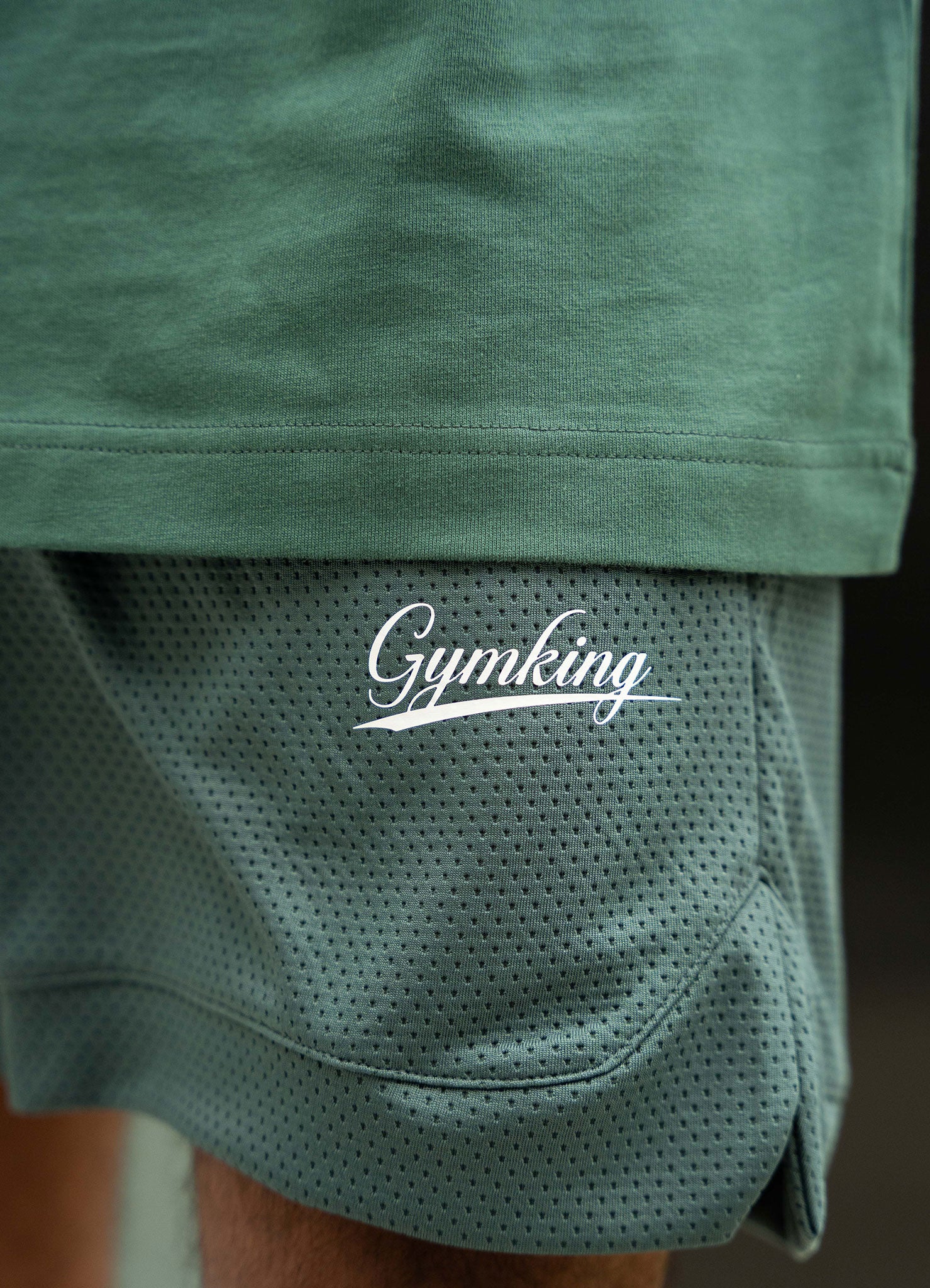 Gym King College Mesh Short - Racing Green