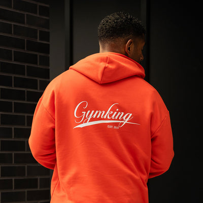 Gym King College Lightweight Hoodie - Lava Orange