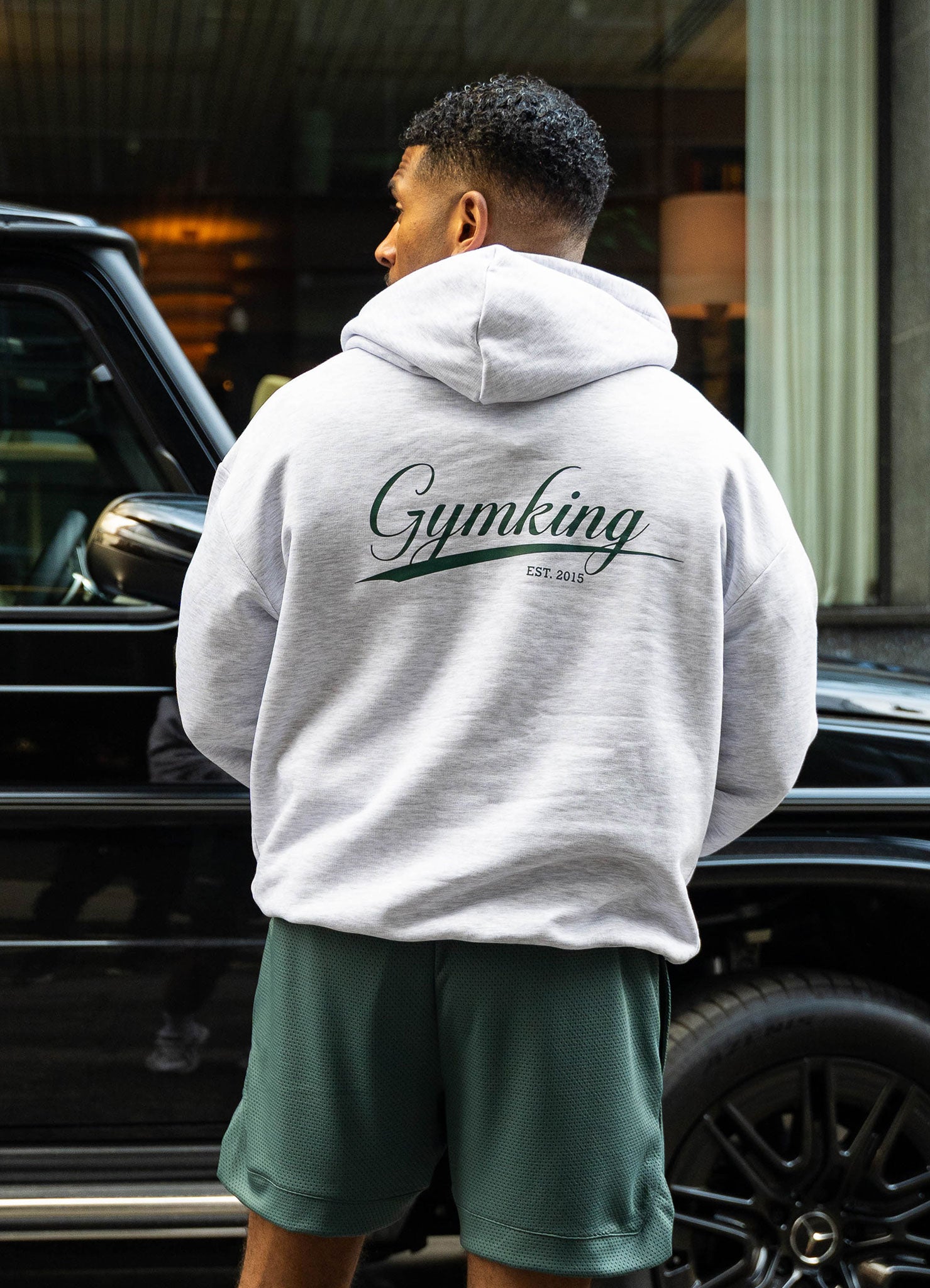 Gym King College Lightweight Hoodie - Snow Marl