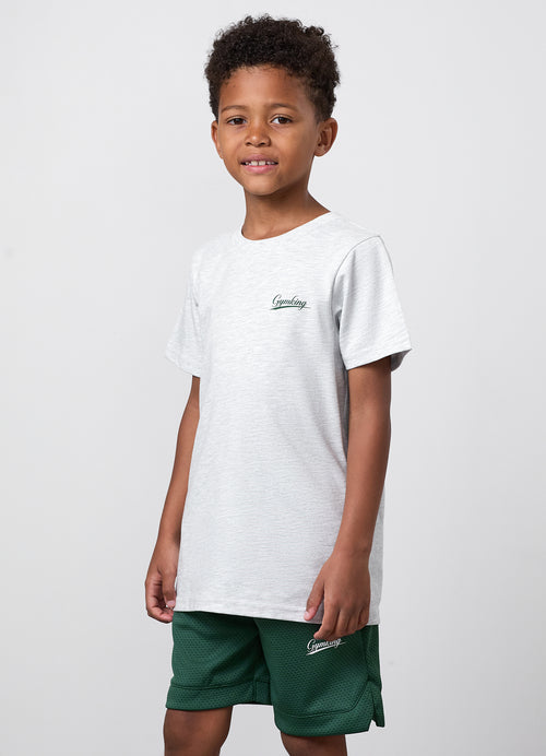 Gym King Older Kids College Jersey Tee - Snow Marl
