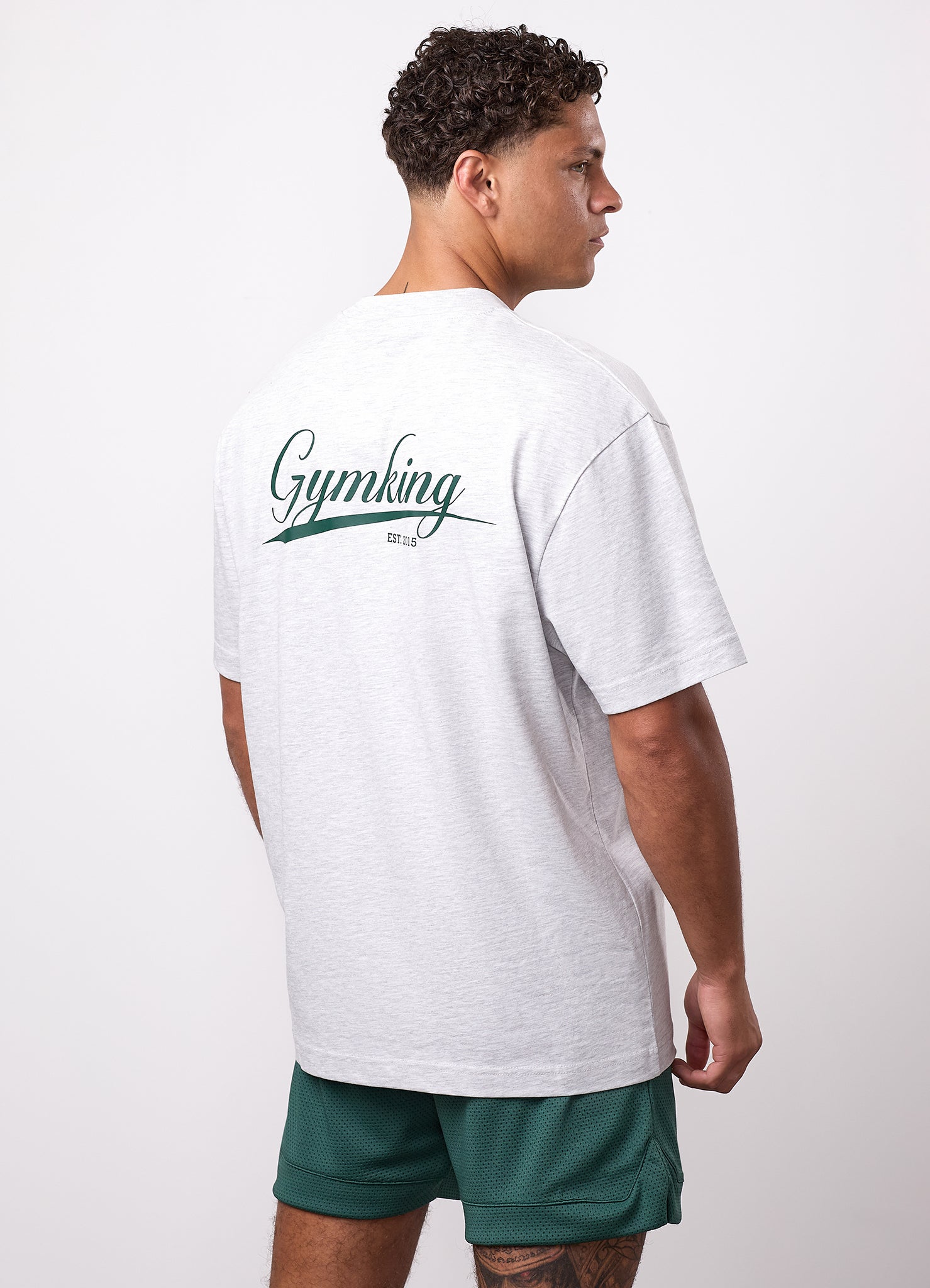 Gym King College Jersey Tee - Snow Marl