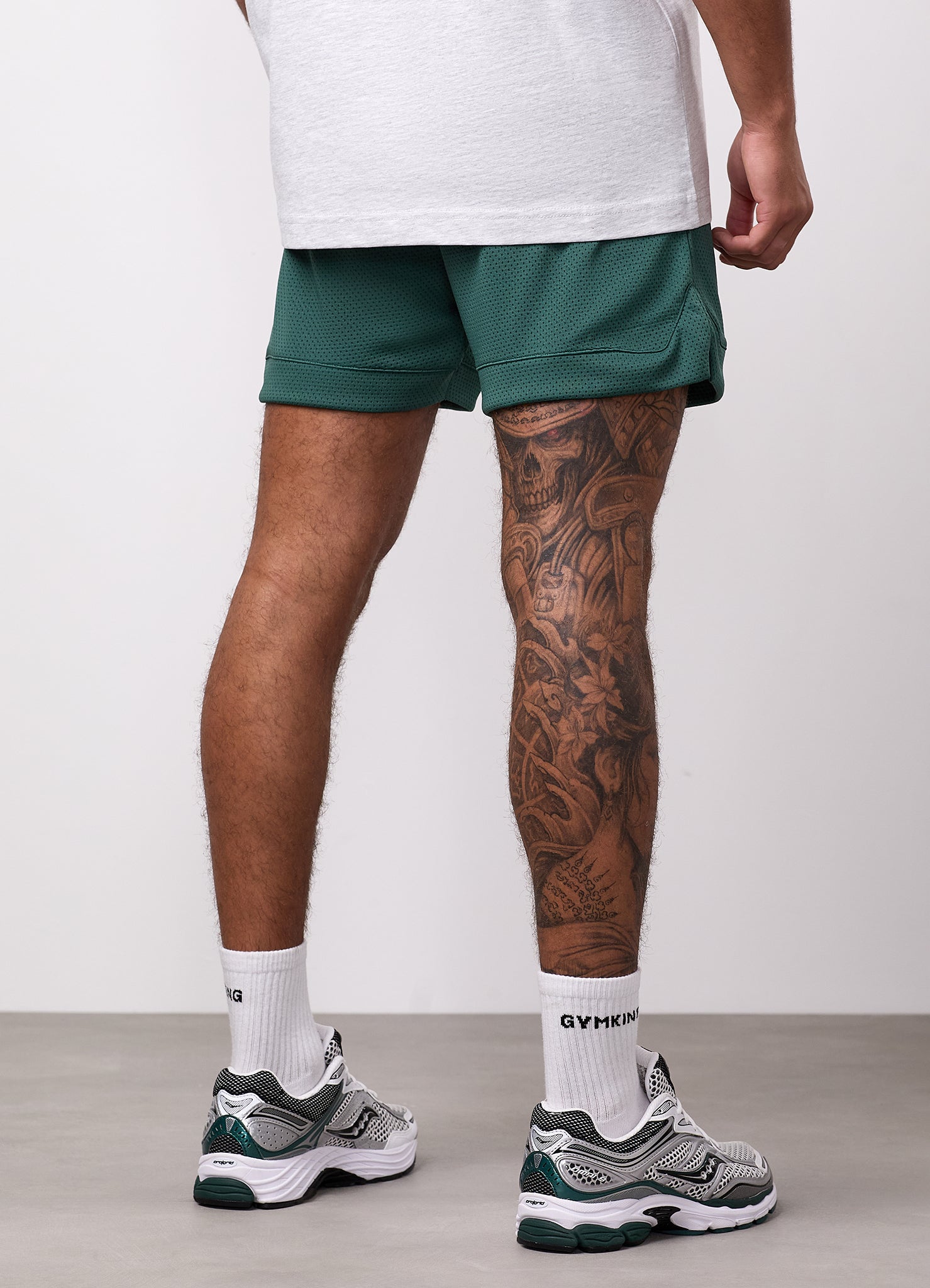 Gym King College Mesh Short - Racing Green