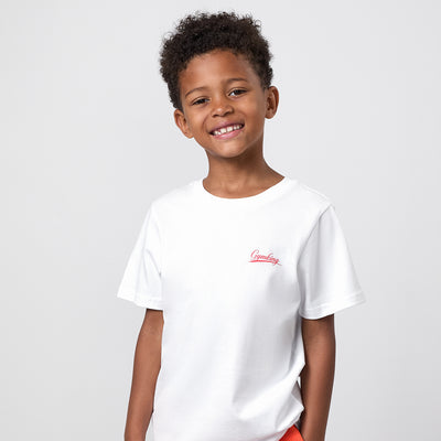 Gym King Older Kids College Jersey T-Shirt - White