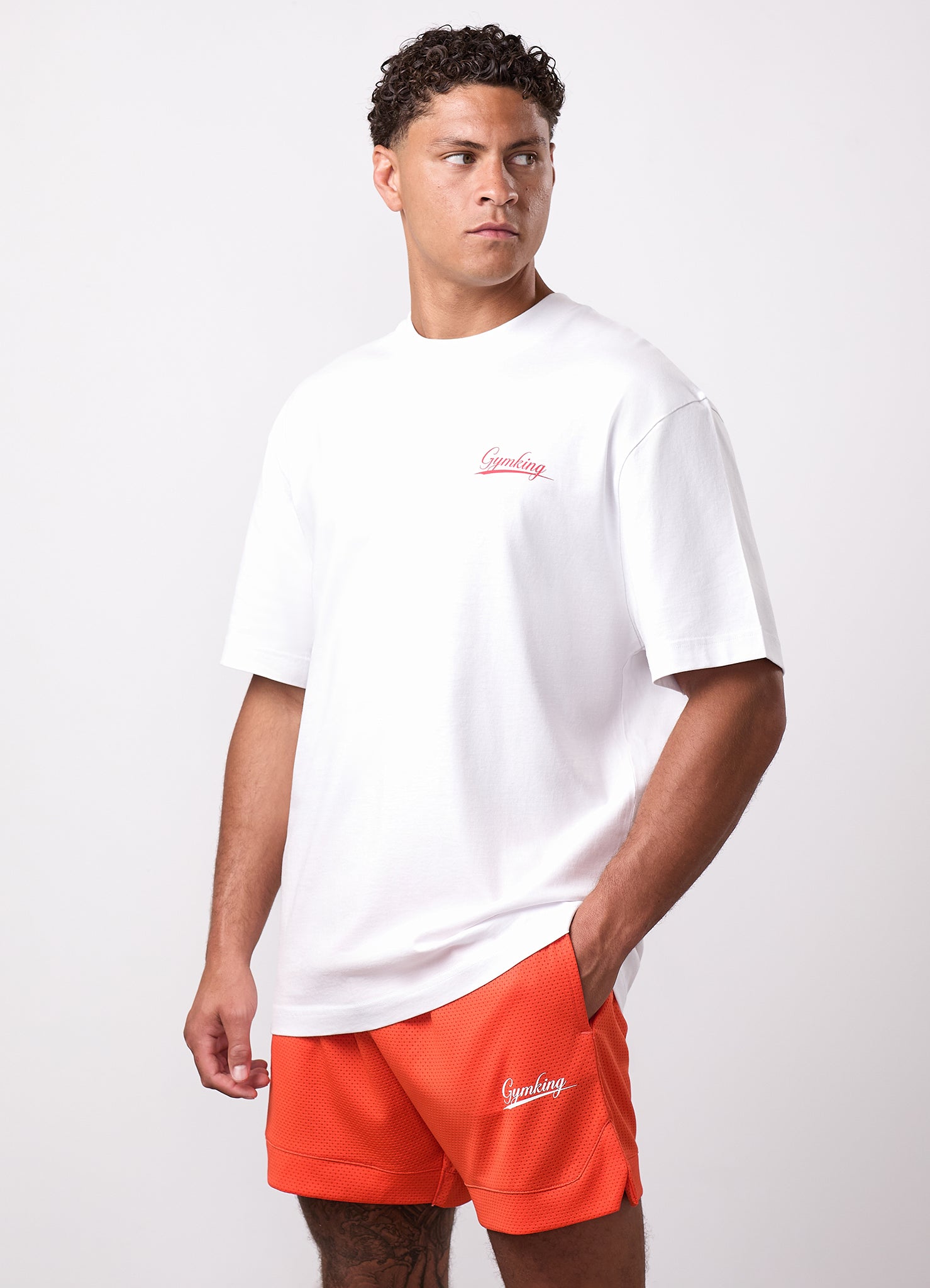 Gym King College Jersey Tee - White