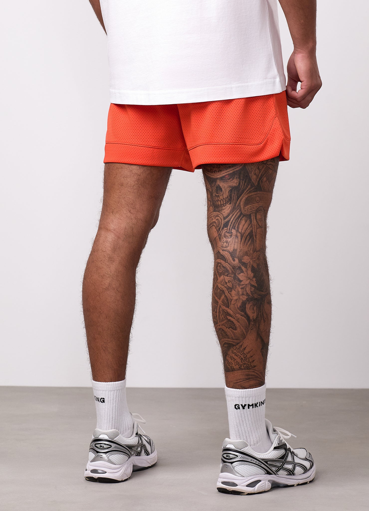 Gym King College Mesh Short - Lava Orange