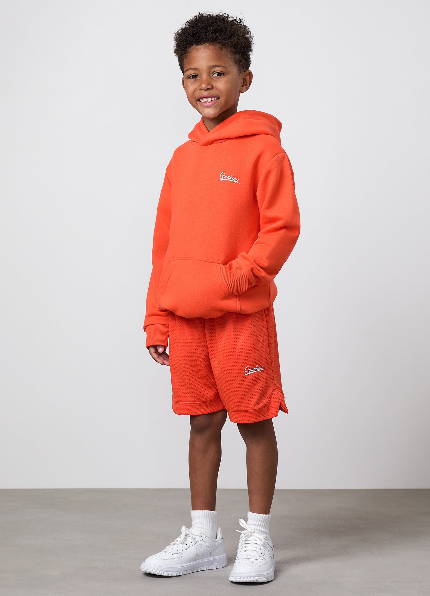 Gym King Older Kids College Lightweight Hoodie - Lava Orange