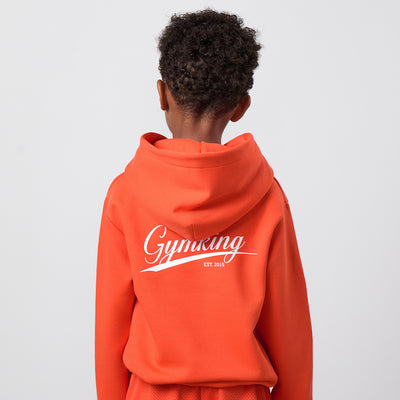 Gym King Older Kids College Lightweight Hoodie - Lava Orange