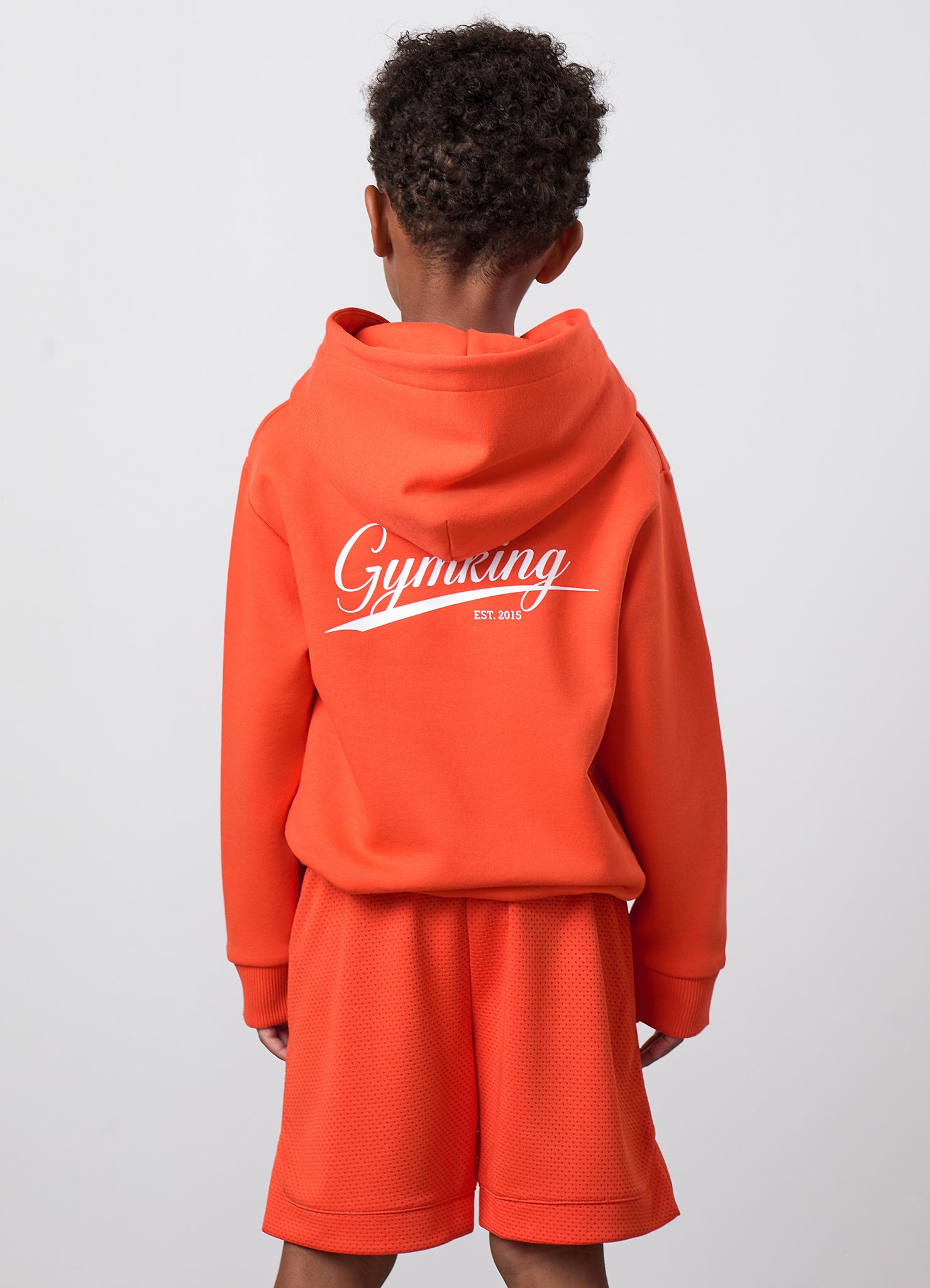 Gym King Older Kids College Lightweight Hoodie - Lava Orange