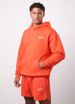 Gym King College Lightweight Hoodie - Lava Orange thumbnail